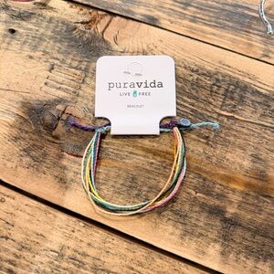 Pura Vida Bright Multi Color String Bracelet
